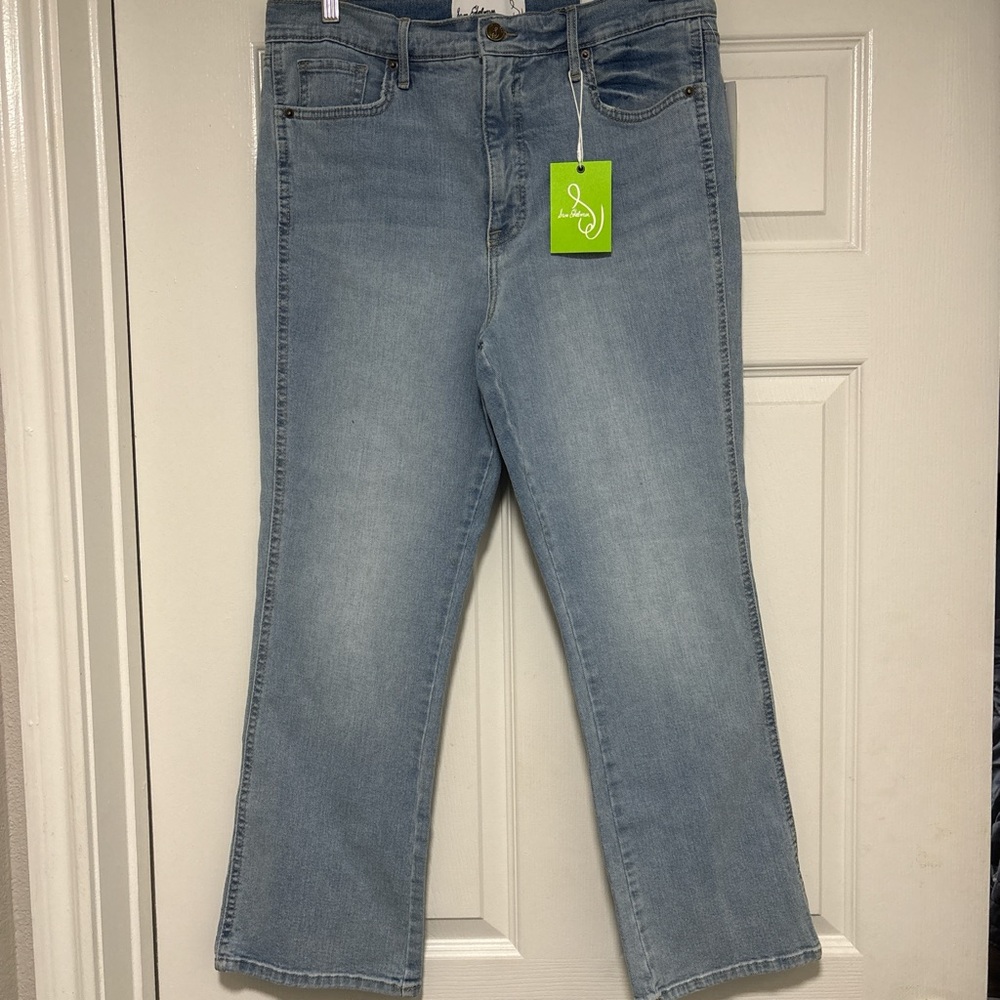 Sam Edelman Blue Linne Kick Flare Leg Jeans